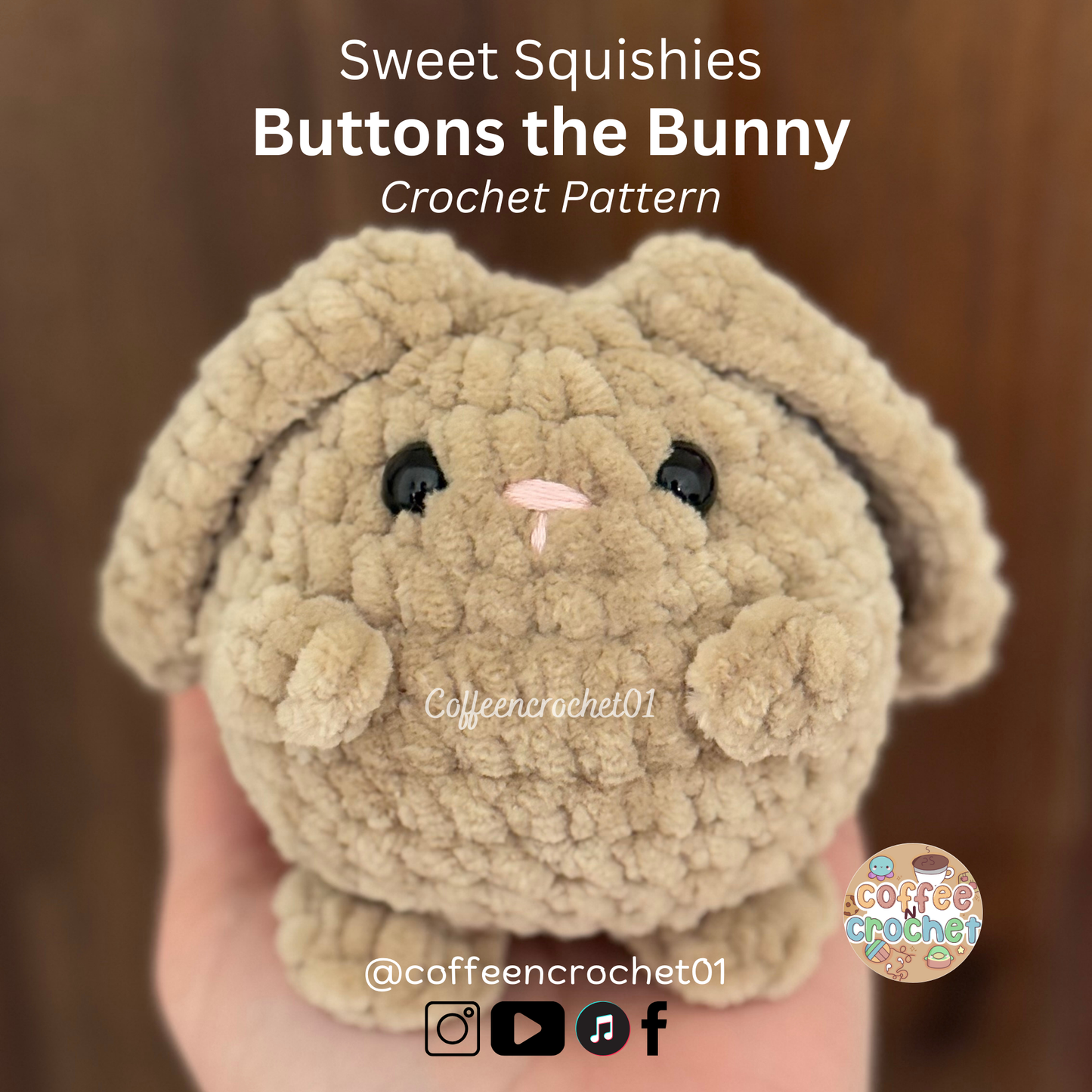 4 in 1 Bunny Crochet Pattern - Buttons the Bunny