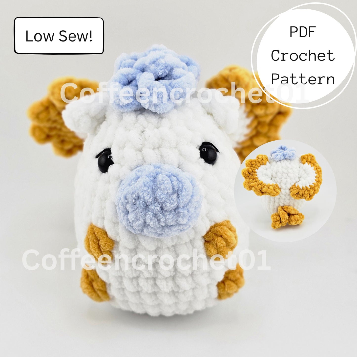 Pegasus No Sew Crochet Pattern - Paige the Pegasus