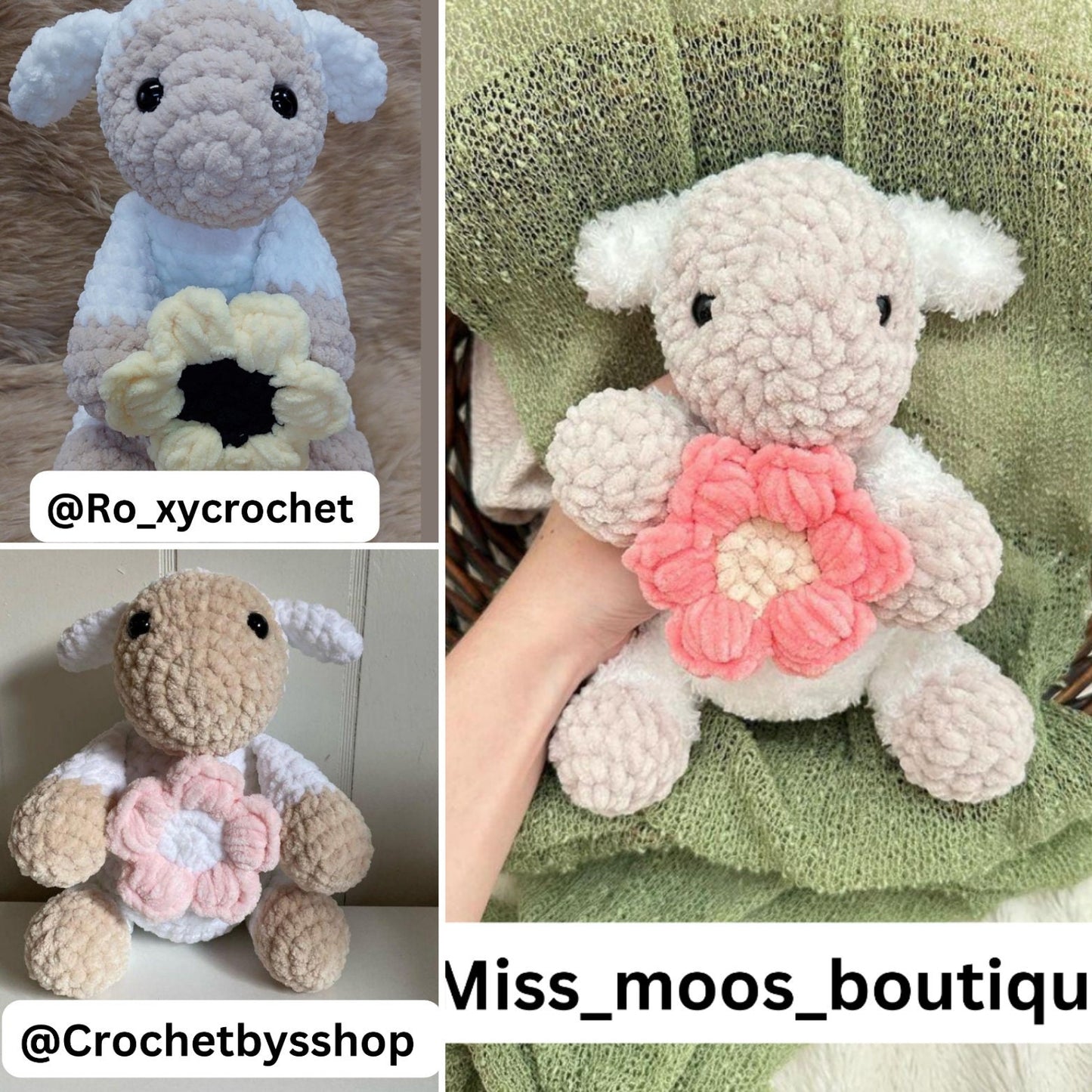 Sheep Lamb Crochet Pattern - Lucie the Lamb