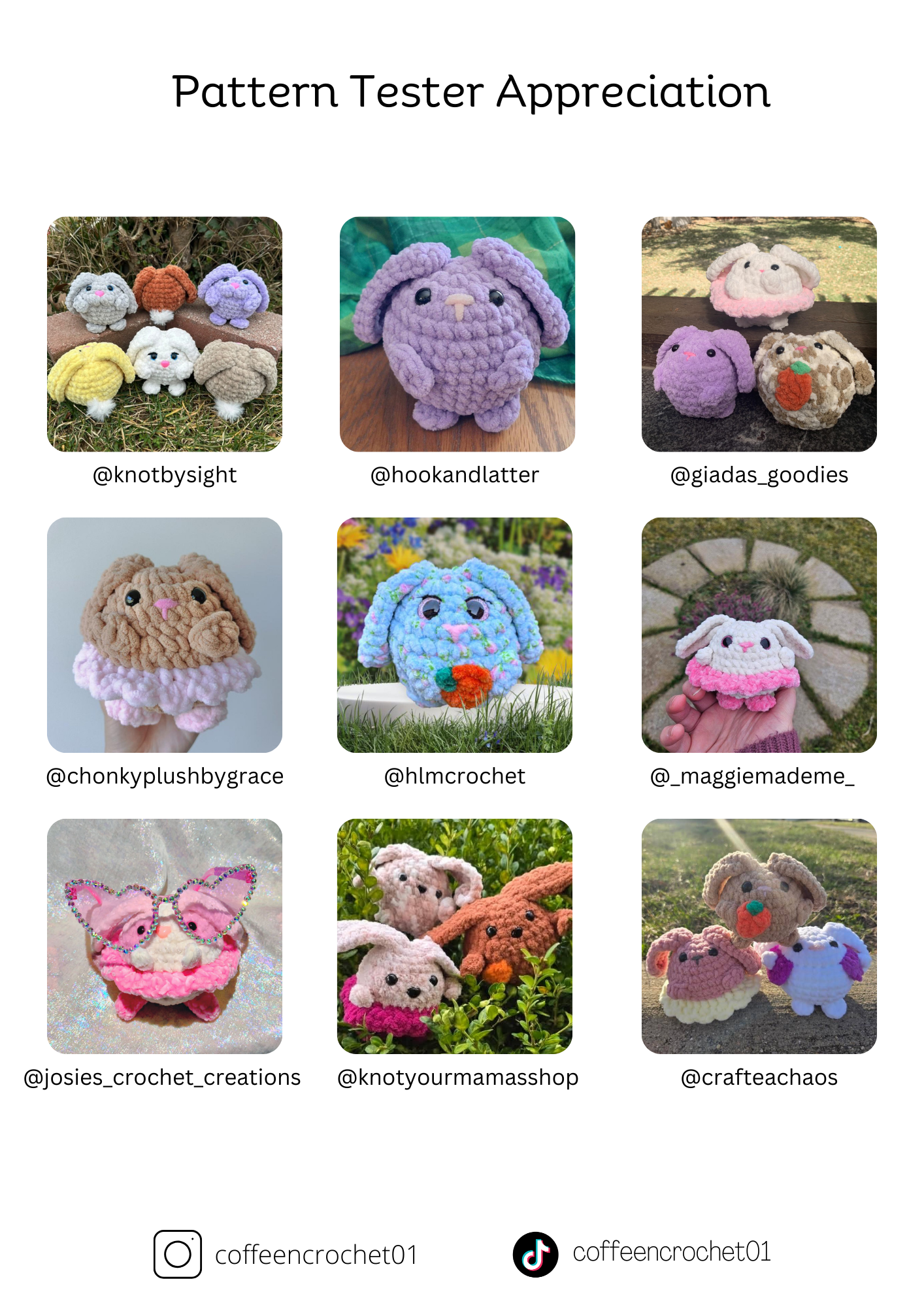 4 in 1 Bunny Crochet Pattern - Buttons the Bunny