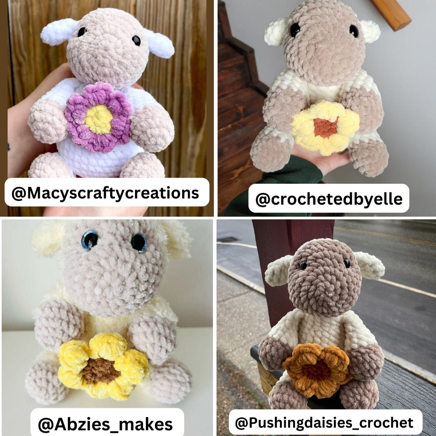 Sheep Lamb Crochet Pattern - Lucie the Lamb