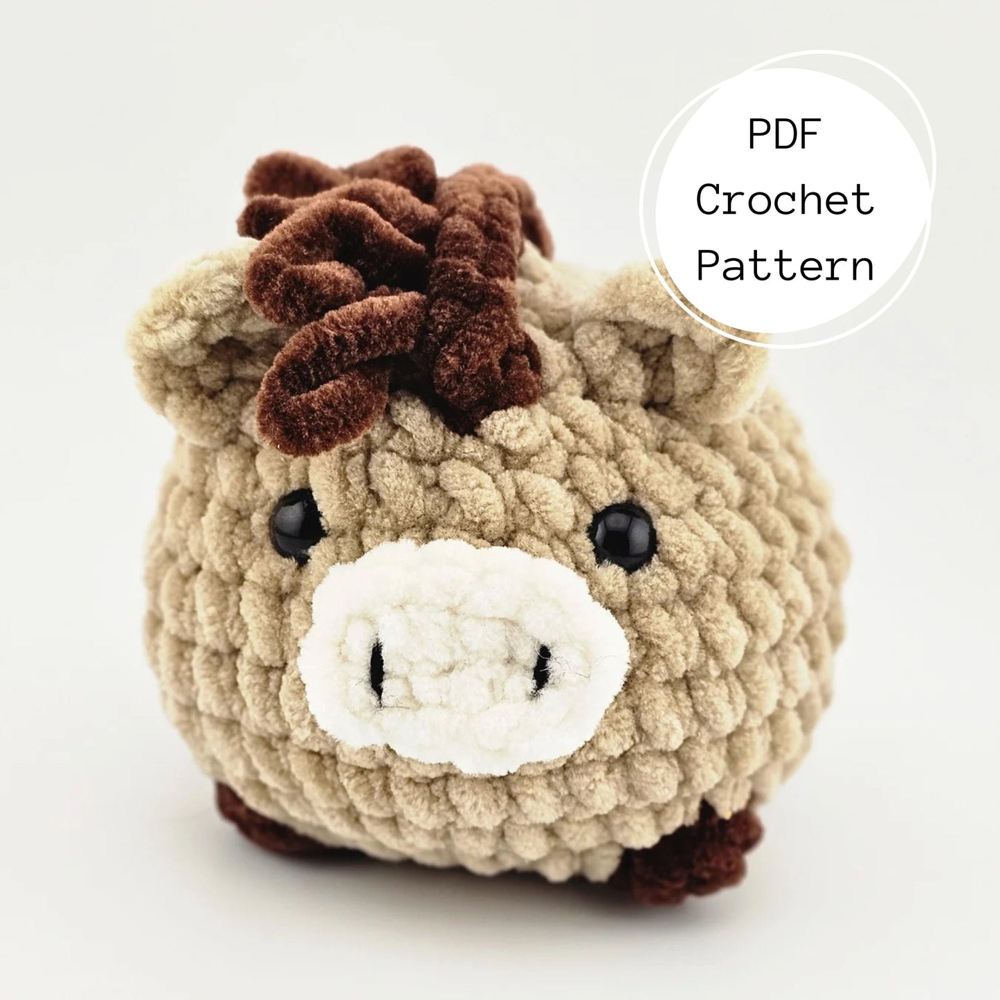 Horse Low Sew Crochet Pattern - Hazel the Horse