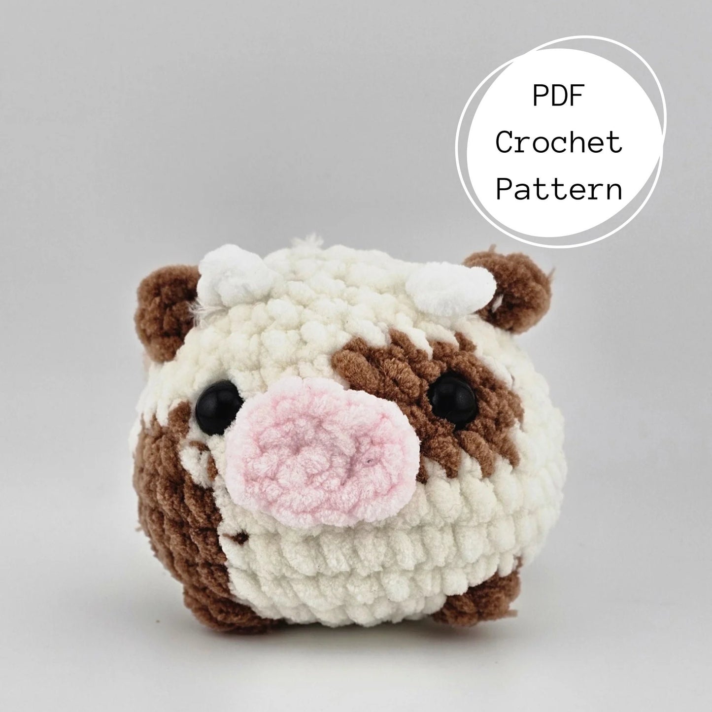 Cow Low Sew Crochet Pattern - Camila the Cow
