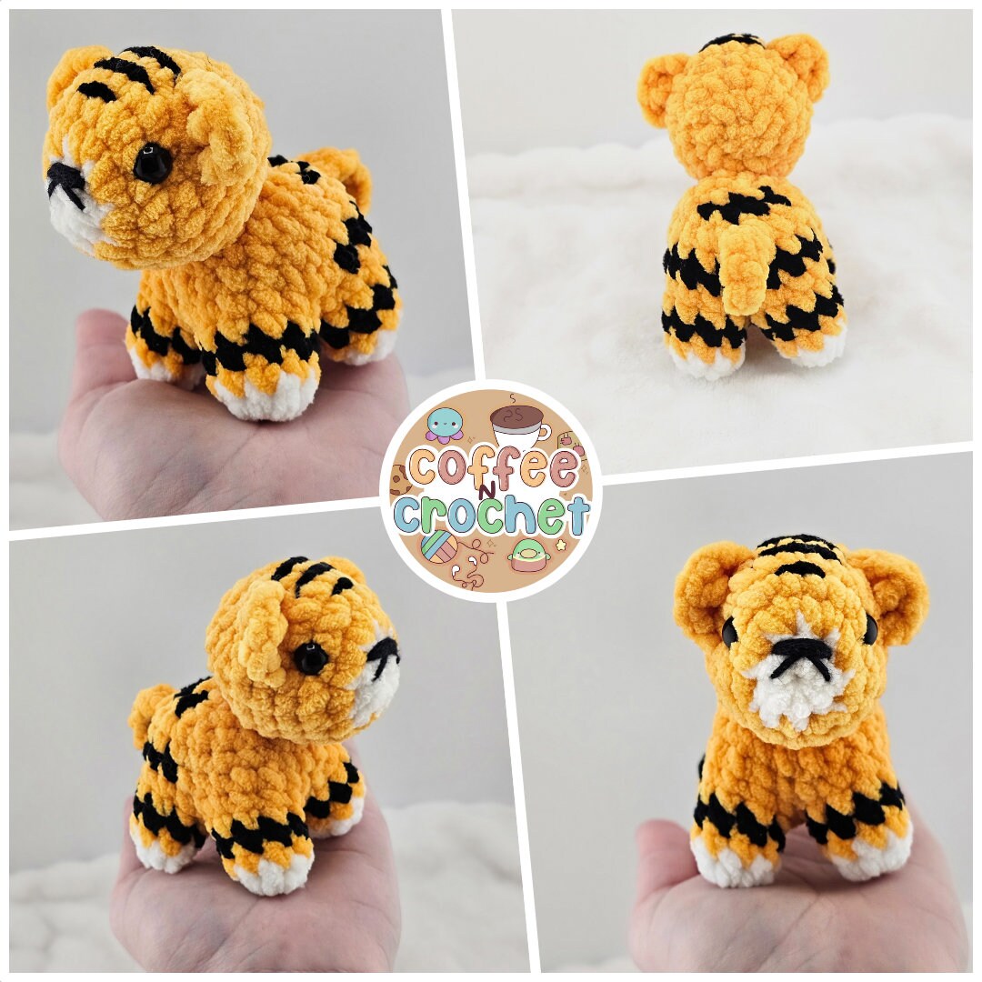 Tiger Low Sew Crochet Pattern - Tilly the Tiger
