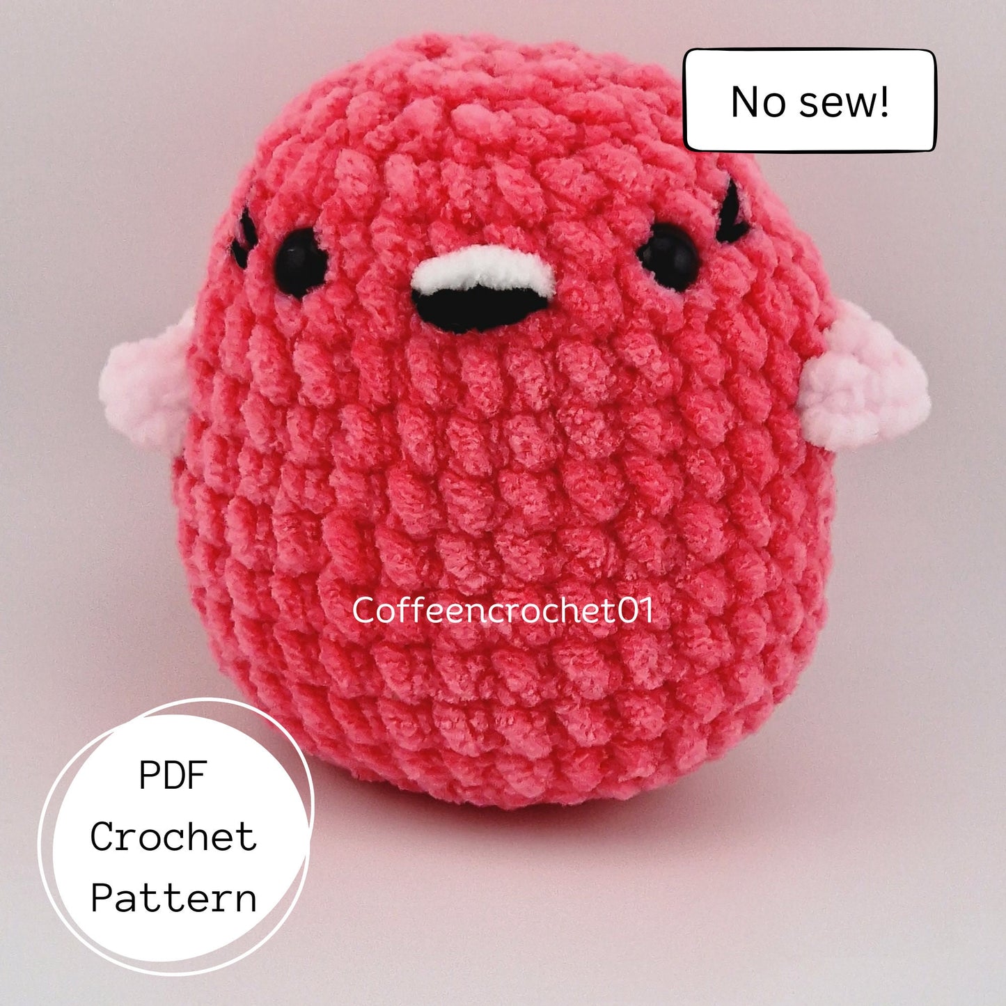 No sew flamingo bird crochet pattern beginner friendly